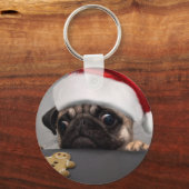 Porte-clés Pug de Christmas (Recto)