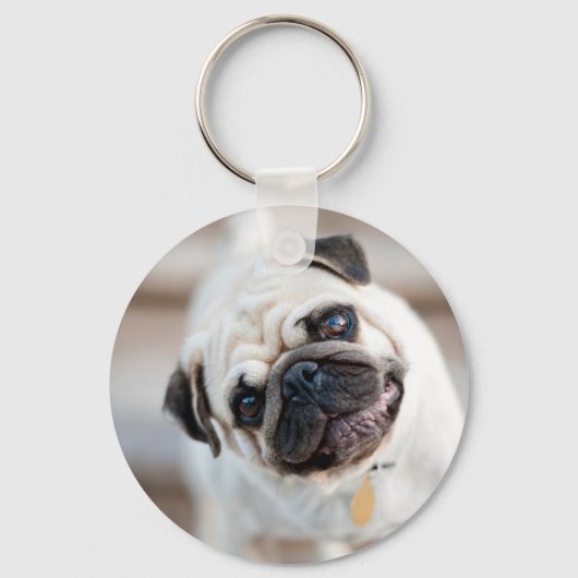 Porte-clés Pug Head Tilt (Recto)