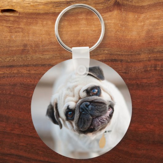 Porte-clés Pug Head Tilt (Recto)