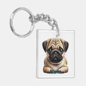 Porte-clés Pug puppy (Devant gauche)
