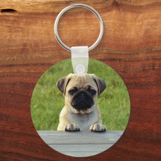 Porte-clés Pug Puppy (Recto)