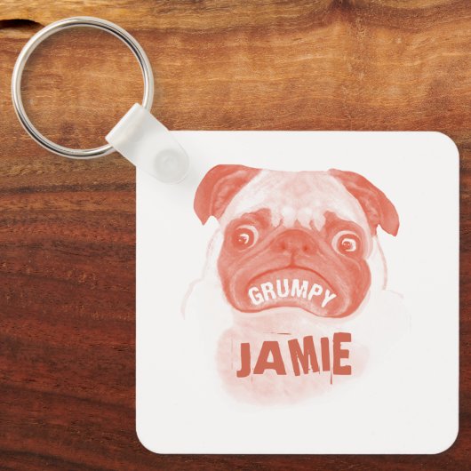 Porte-clés Puggy Gumpy Rose (Recto)