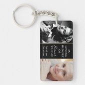 Porte-clés Puis Et Maintenant 2 Mémorial Photo En Mémoire D'A (Devant)