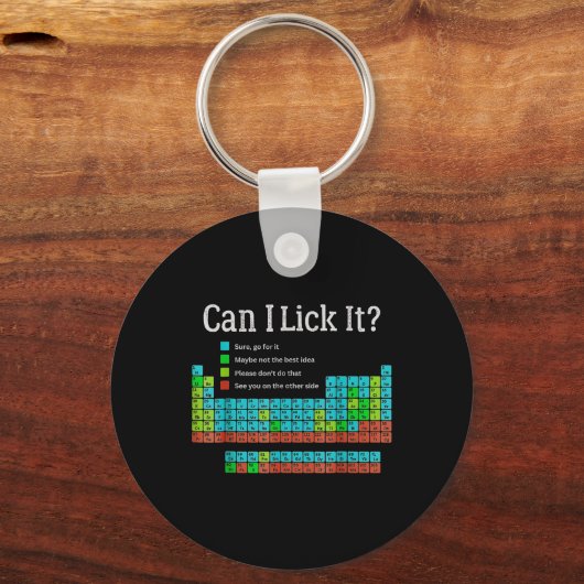 Porte-clés Puis-Je Le Lancer Drôle À L'École Tableau Périodiq (Recto)