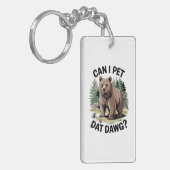 Porte-clés Puis-Je Pet Dat Dat Dawg ? (Devant gauche)