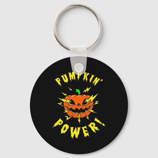 Porte-clés Puissance Citrouille d'Halloween (Recto)