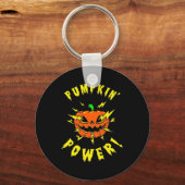 Porte-clés Puissance Citrouille d'Halloween (Recto)