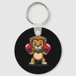 Porte-clés Puissance De Saut Avec Ce Lion Cool Et Glov De Box
