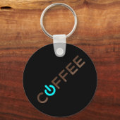 Porte-clés Puissance du café (bleu) (Recto)