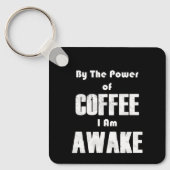 Porte-clés Puissance du café (en blanc) (Recto)