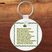 Porte-clés Puisse la route se lever pour vous rencontrer. (Recto)