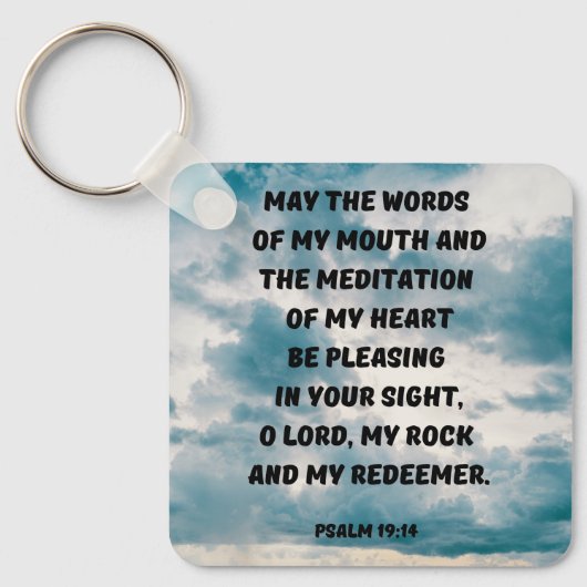 Porte-clés Puisse Mes Paroles Et Mon Coeur S'Il Vous Plaît Di (Recto)