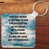 Porte-clés Puisse Mes Paroles Et Mon Coeur S'Il Vous Plaît Di (Verso)