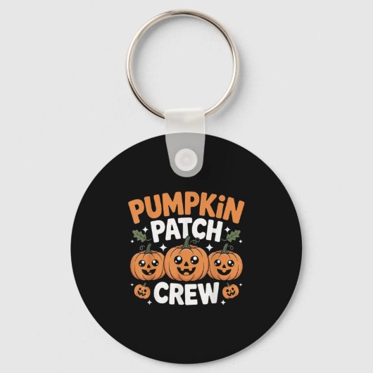 Porte-clés Pumpkin Patch Crew Matching Family Fall Autumn (Recto)