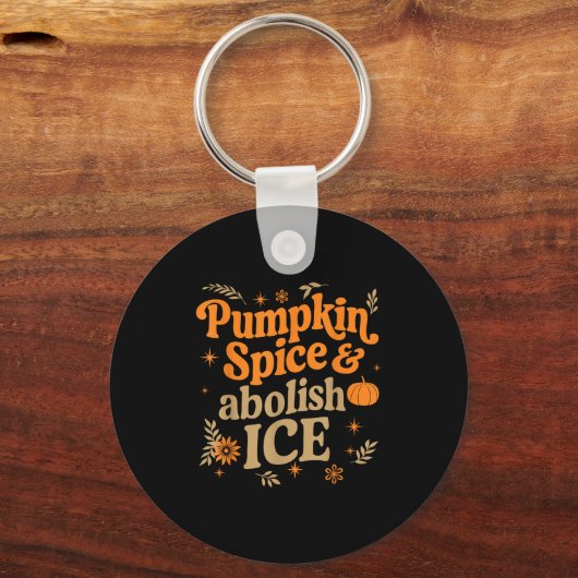 Porte-clés Pumpkin Sce Abolish Ice Anti-trump Resist Fall Hal (Recto)