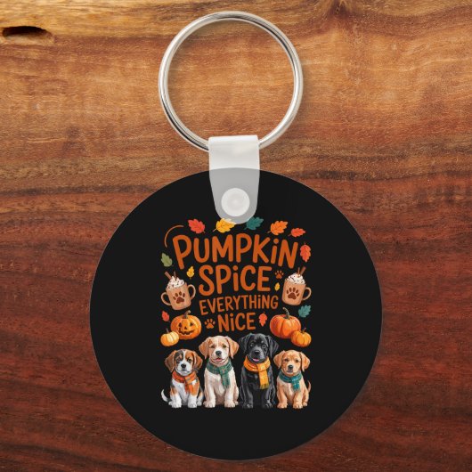 Porte-clés Pumpkin Sce Everything Nice Fall Dog Lovers Addict (Recto)
