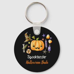 Porte-clés Pumpkin Spooktacular Halloween Bash Party Black