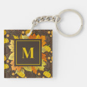 Porte-clés Pumpkins Autumn Fall Harvest Pattern (Dos)