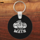 Porte-clés Pun haltérophilie Shhh I'm Doing Math Workout Weig (Recto)