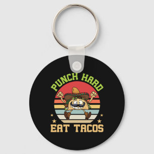 Porte-clés Punch Dur Manger Tacos Drôle Tacos Amoureux De Nou