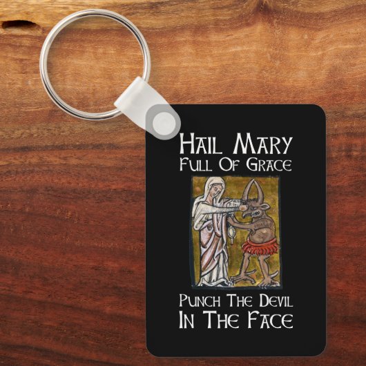 Porte-clés Punch the Devil in the Face ! (Recto)