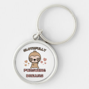 Porte-clés Punition d'animal de paresseux Kawaii