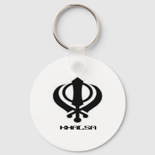 Porte-clés Punjabi Khanda Sikh Khalsa Design Marchandises (Recto)