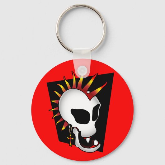 PORTE-CLÉS PUNK SKULL-2 (Recto)