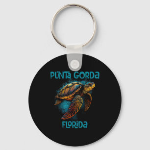 Porte-clés Punta Gorda Floride Fl Rétro Vintage Plage Mer Tor