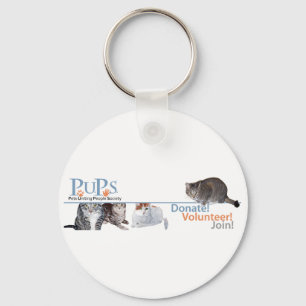 Porte-clés PUP Logo Merchandises avec chats