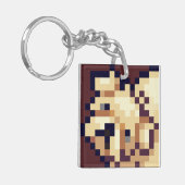 Porte-clés Puppy Pixelart, Pixel Art (Devant gauche)