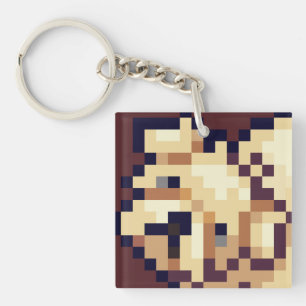 Porte-clés Puppy Pixelart, Pixel Art