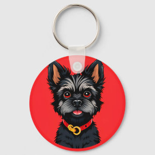 Porte-clés 🐶 Puppy Terrier Noir pour Style de Tous les Jours