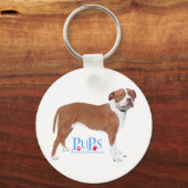 Porte-clés PUPs Sauvée Pit Bull (Recto)