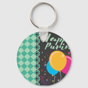 Porte-clés purin heureux