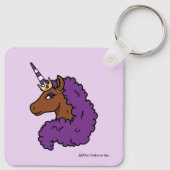Porte-clés Purple Afro Unicorn (Dos)