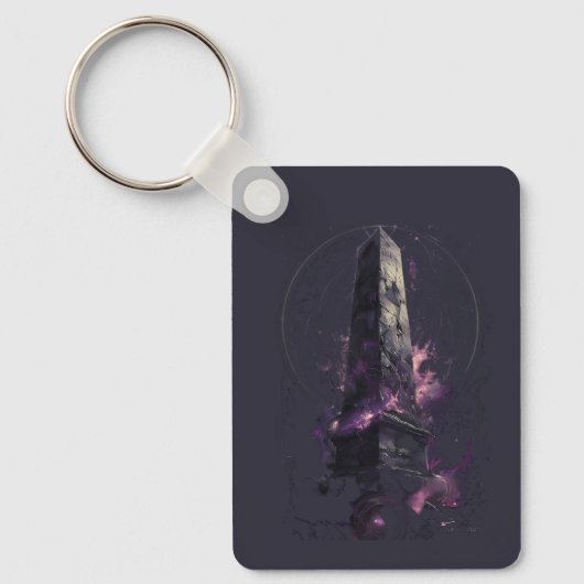 Porte-clés Purple Cosmic Obelisk Occult Dark Art  (Recto)