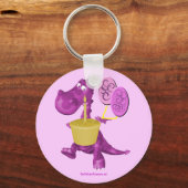 Porte-clés Purple Dragon Cupcake And Balloons Keychain (Recto)