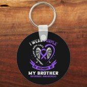 Porte-clés Purple en mémoire de Brother médicaments overdose  (Verso)