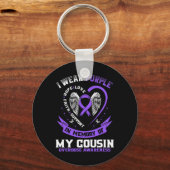 Porte-clés Purple En Mémoire De Mon Adjudicateur De Drogue Co (Verso)