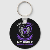 Porte-clés Purple En Mémoire De Mon Oncle Drogue Surdose Adjé (Verso)