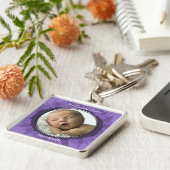 Porte-clés Purple Gerber Daisy Baby Photo Porte - clé (Côté)