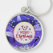 Porte-clés Purple Gorgey Emerald Joyeux Noël (Devant)