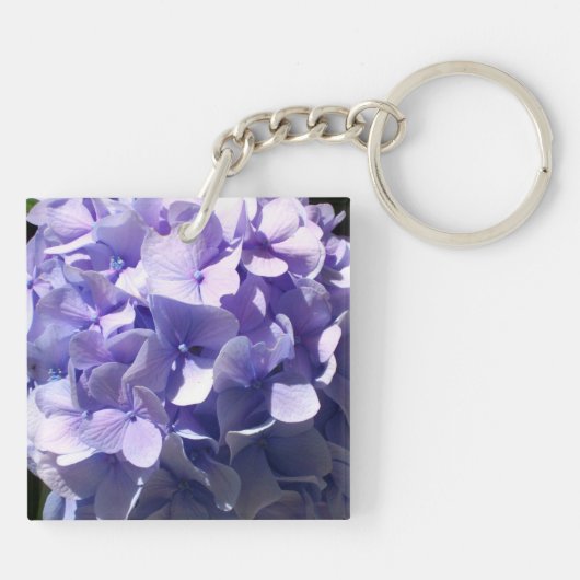 Porte-clés Purple Hydrangea meilleure mère jamais (Dos)