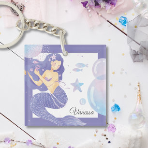 Porte-clés Purple Mermaid Party Porte - clé d'aventure