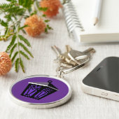 Porte-clés Purple Owl Lantern Keychain (Côté)
