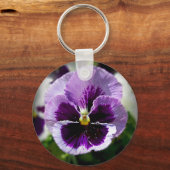Porte-clés Purple Pansy Close Up (Recto)