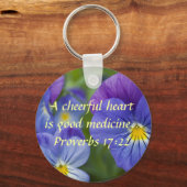 Porte-clés Purple Pansy - La joie (Recto)