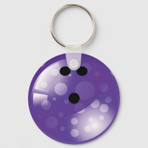 PORTE-CLÉS PURPLE RETRO BOWLING BALL