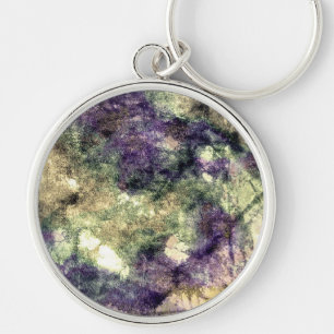Porte-clés Purple rose vert noir coloré abstrait grunge